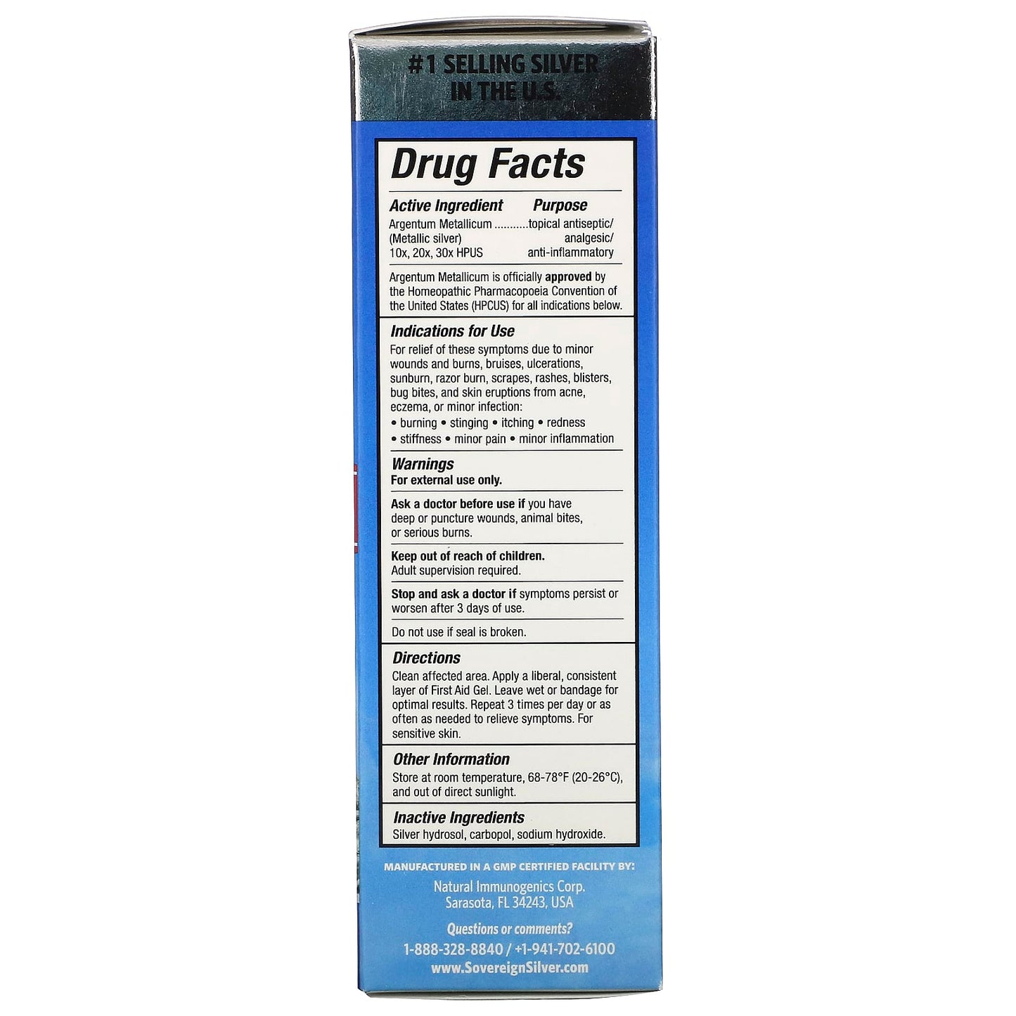 Sovereign Silver, First Aid Gel, 2 fl oz (59 ml)