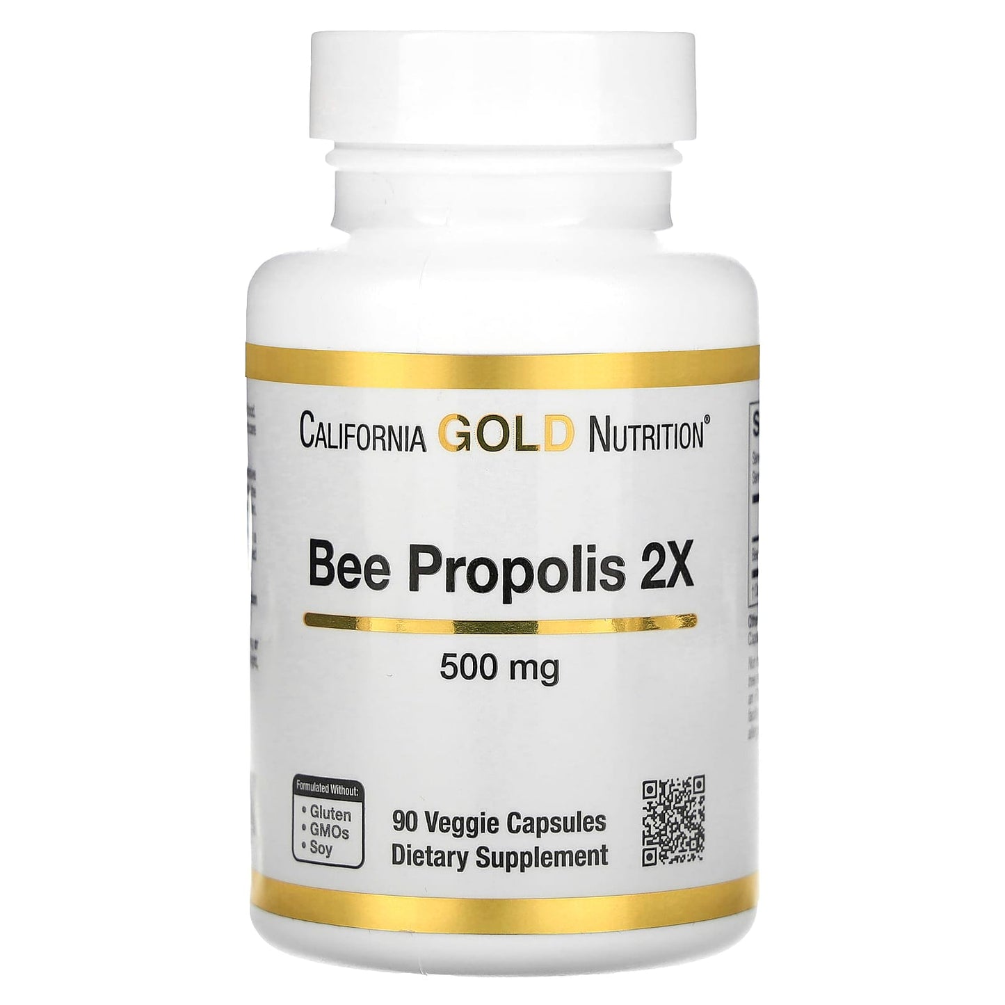 California Gold Nutrition-Bee Propolis 2X-Concentrated Extract-500 mg-90 Veggie Caps
