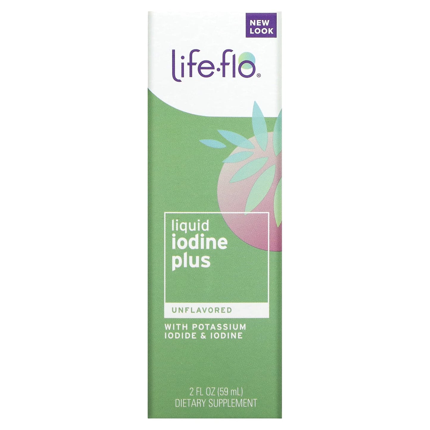 Life-flo-Liquid Iodine Plus-With Potassium Iodide & Iodine-Unflavored-2 fl oz (59 ml)