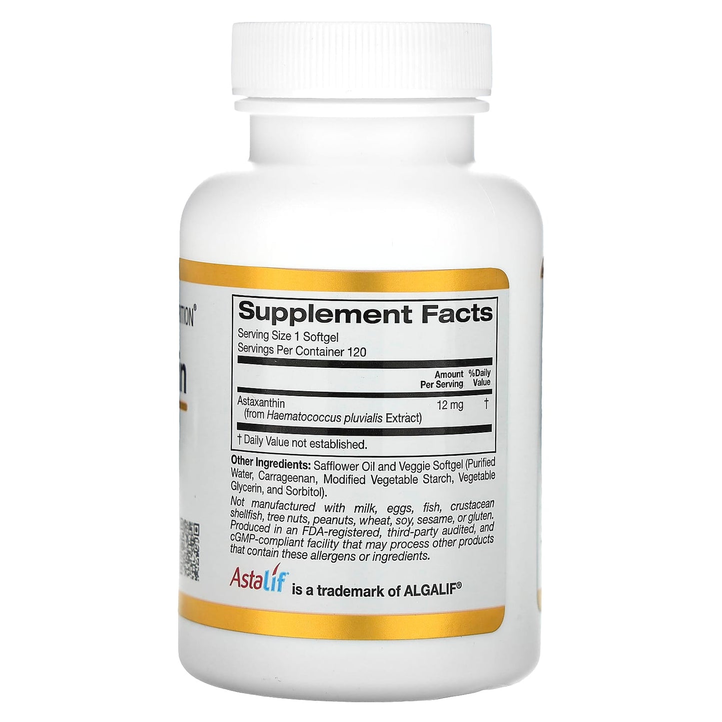 California Gold Nutrition, Astaxanthin, Astalif Pure Icelandic, 12 mg, 120 Veggie Softgels