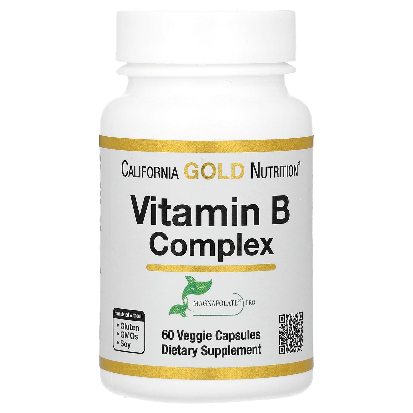 California Gold Nutrition-Vitamin B Complex-60 Veggie Capsules