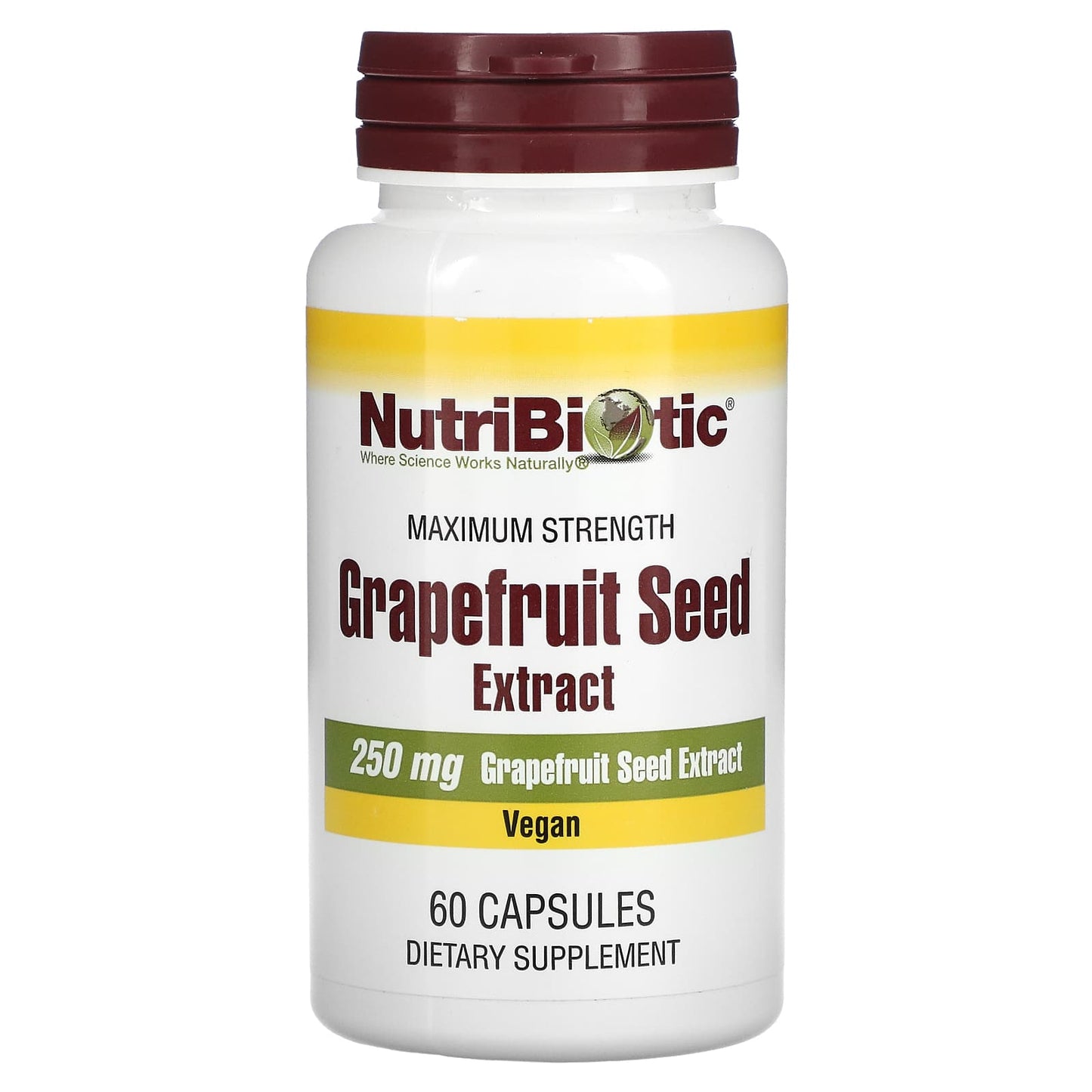 NutriBiotic-Grapefruit Seed Extract-250 mg-60 Capsules