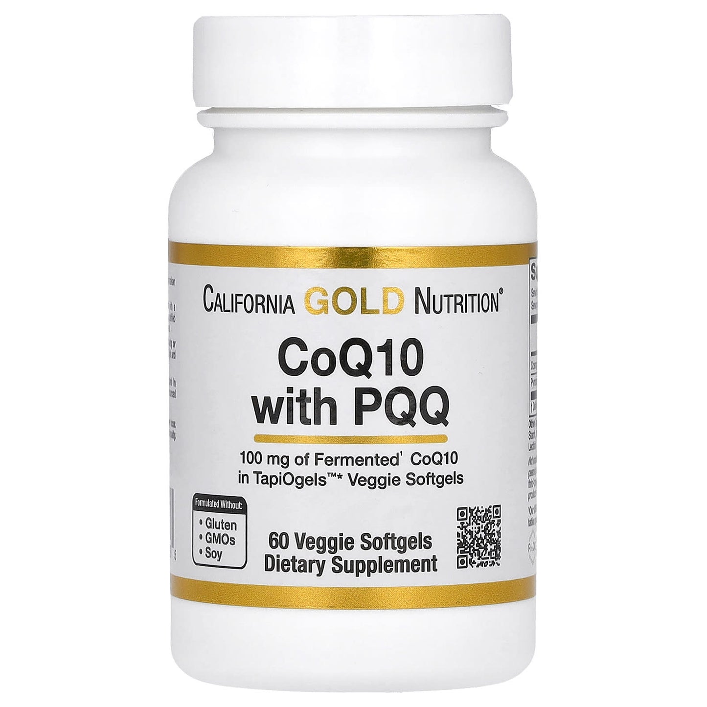 California Gold Nutrition-CoQ10 with PQQ-100 mg-60 Veggie Softgel