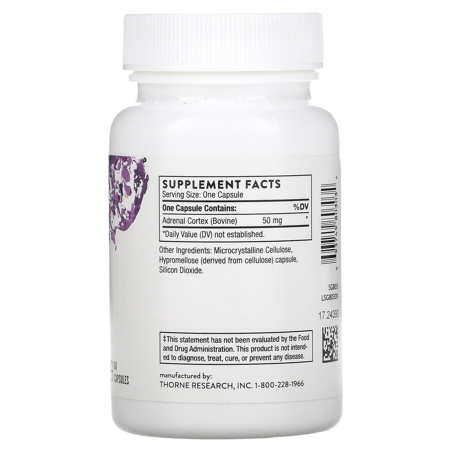 Thorne, Adrenal Cortex, 60 Capsules