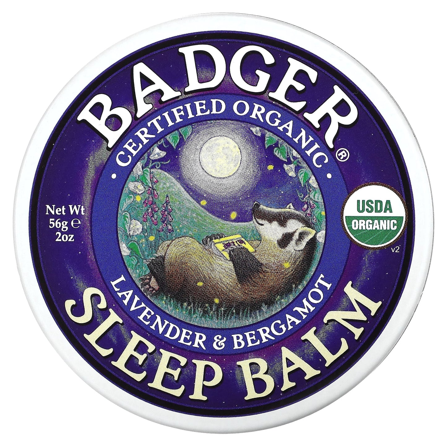 Badger Company-Organic Sleep Balm-Lavender & Bergamot-2 oz (56 g)