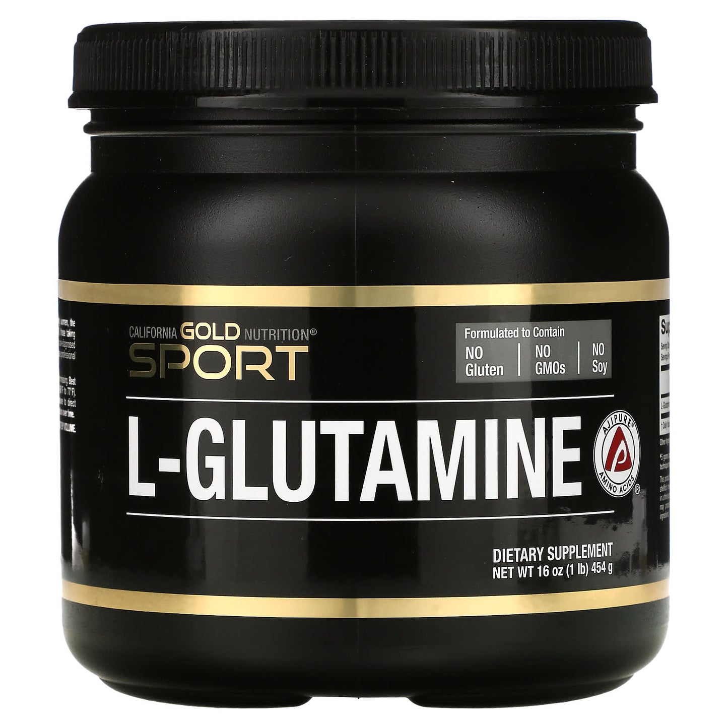 California Gold Nutrition-L-Glutamine Powder-AjiPure-Gluten Free-16 oz (454 g)