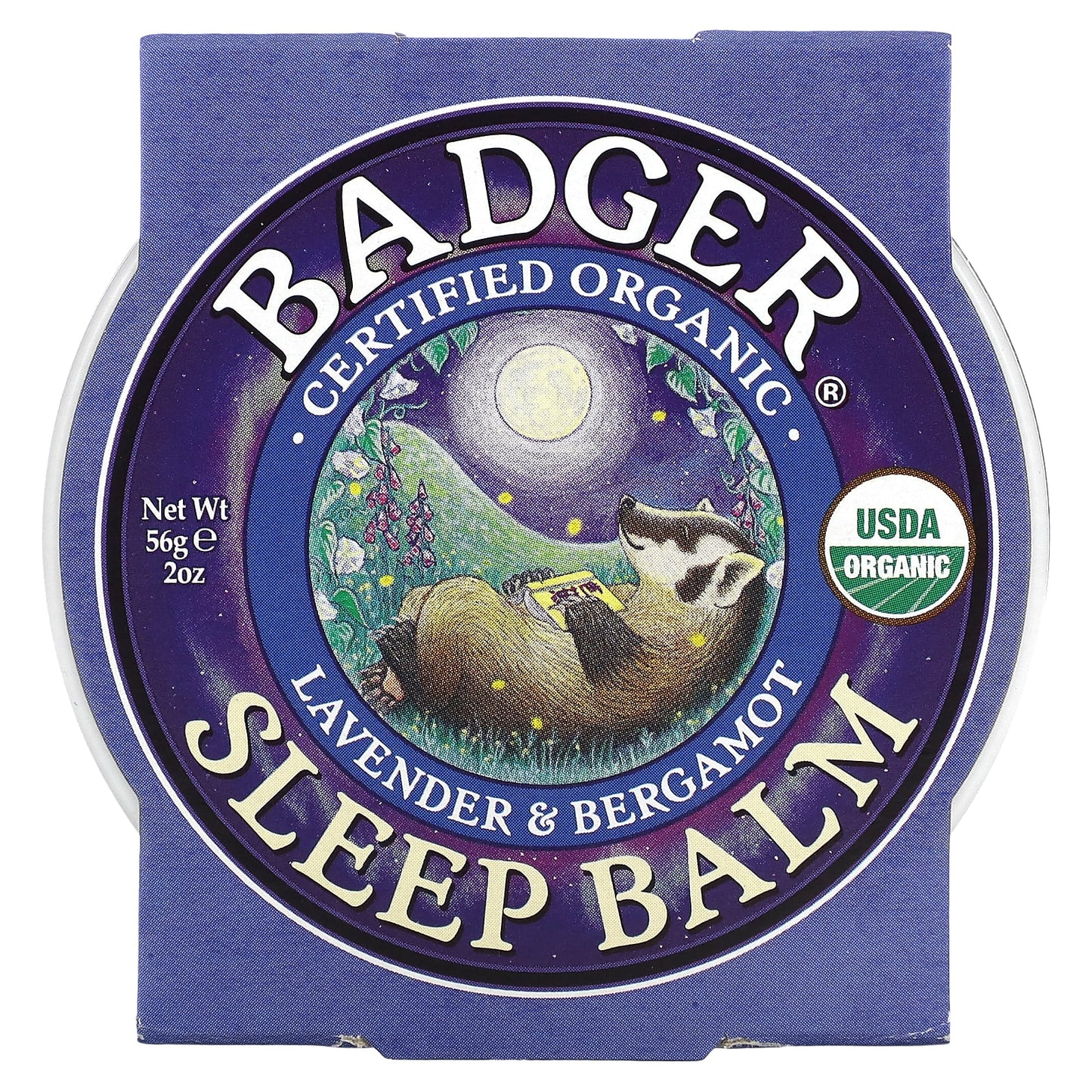 Badger Company, Organic Sleep Balm, Lavender & Bergamot, 2 oz (56 g)