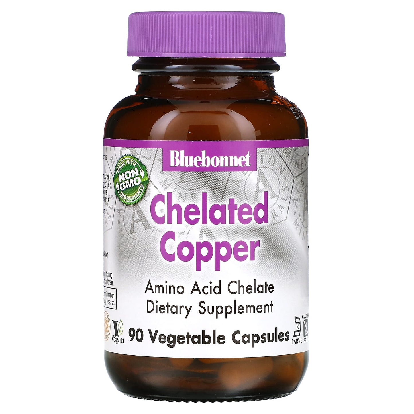 Bluebonnet Nutrition-Chelated Copper-90 Vegetable Capsules