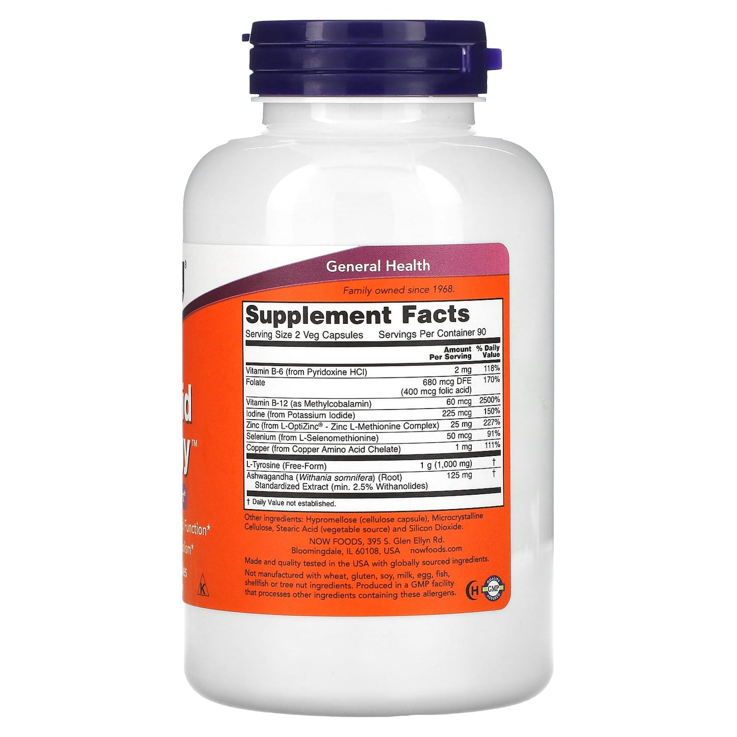 NOW Foods, Thyroid Energy, 180 Veg Capsules