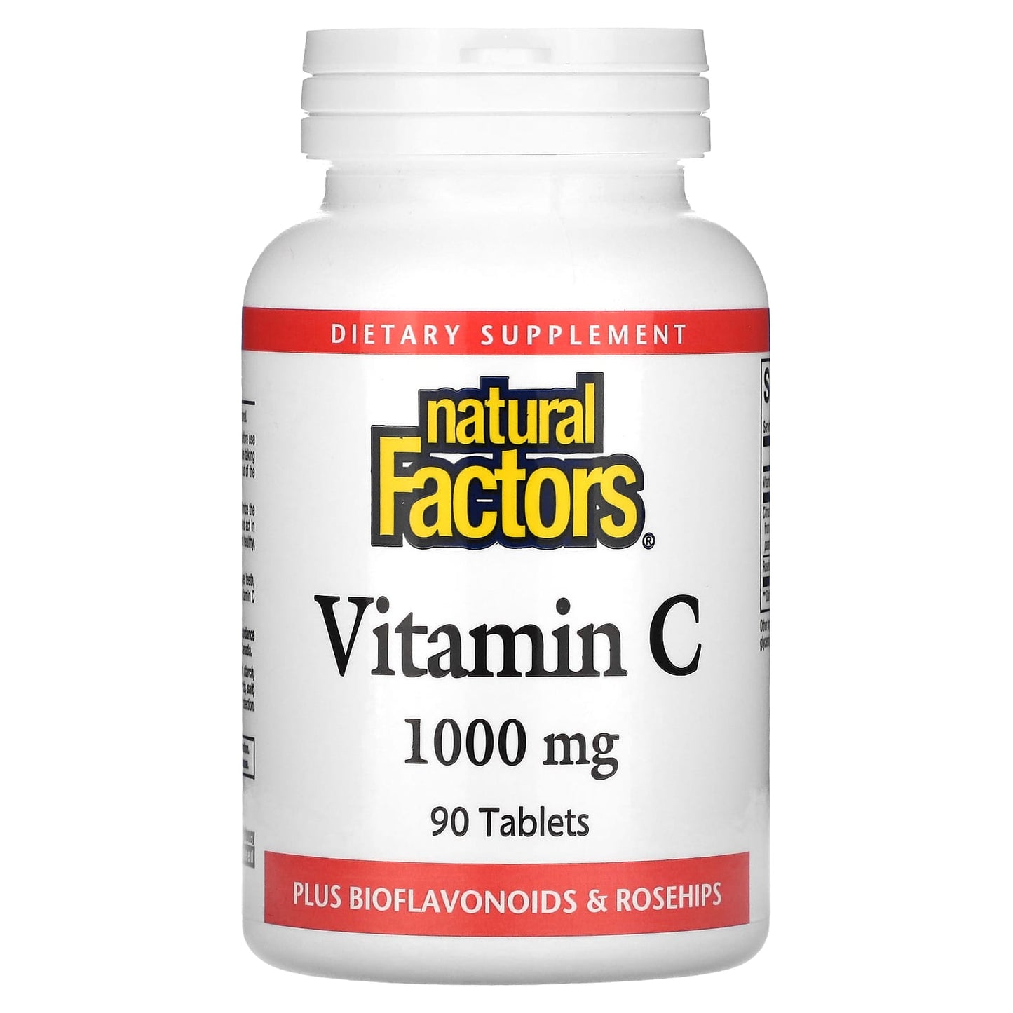 Natural Factors-Vitamin C-Plus Bioflavonoids & Rosehips-1,000 mg-90 Tablets