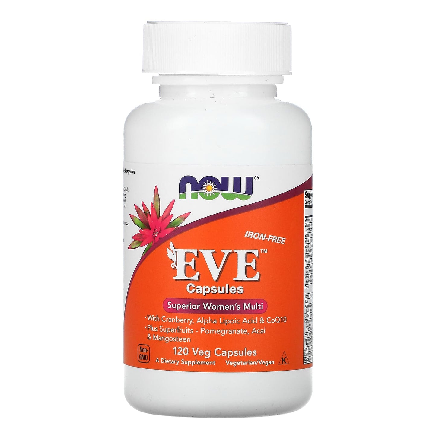NOW Foods-Eve Capsules-Superior Women's Multi-Iron-Free-120 Veg Capsules