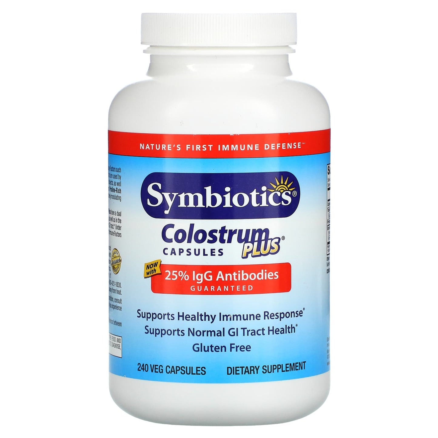 Symbiotics-Colostrum Plus-240 Veg Capsules