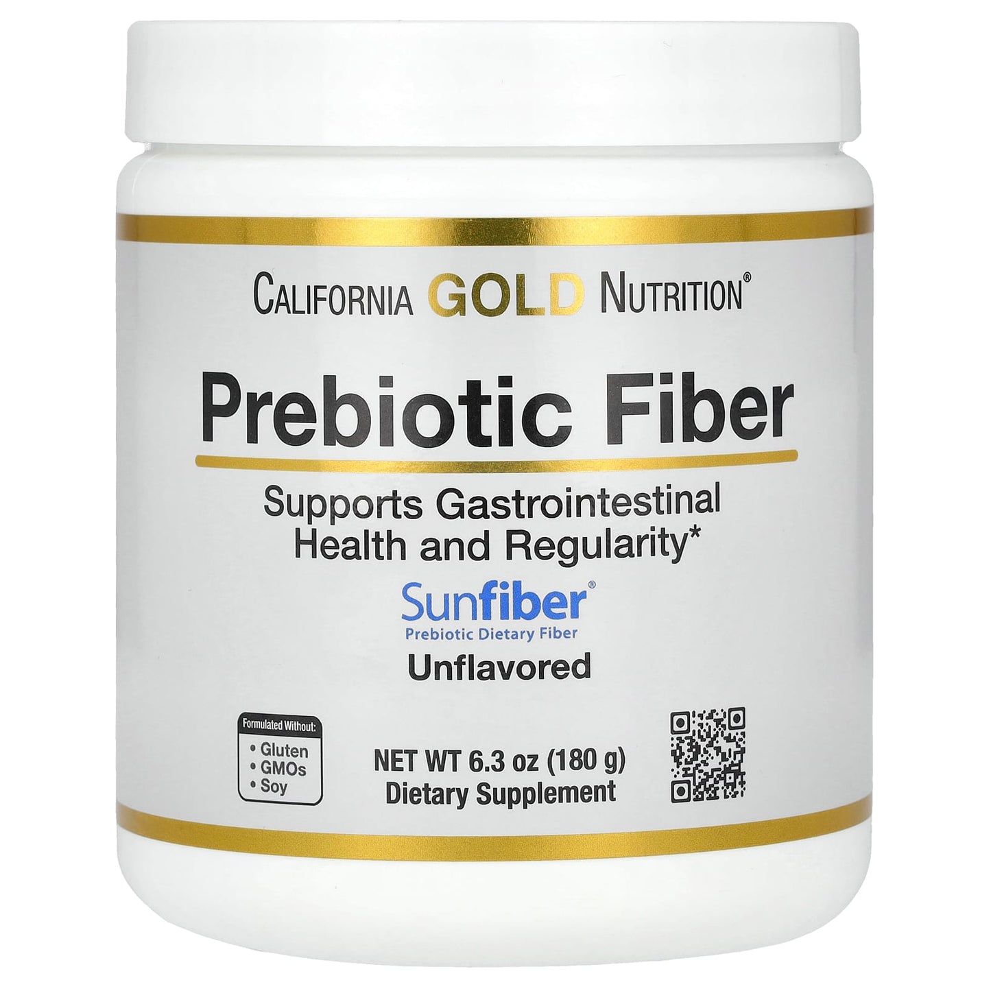 California Gold Nutrition-Prebiotic Fiber-6.3 oz (180 g)
