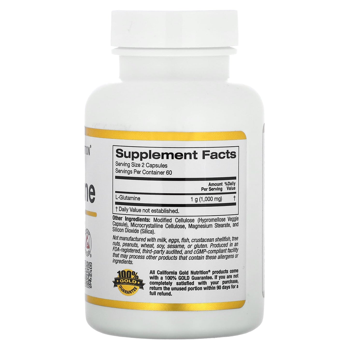 California Gold Nutrition, L-Glutamine, AjiPure, 120 Veggie Capsules