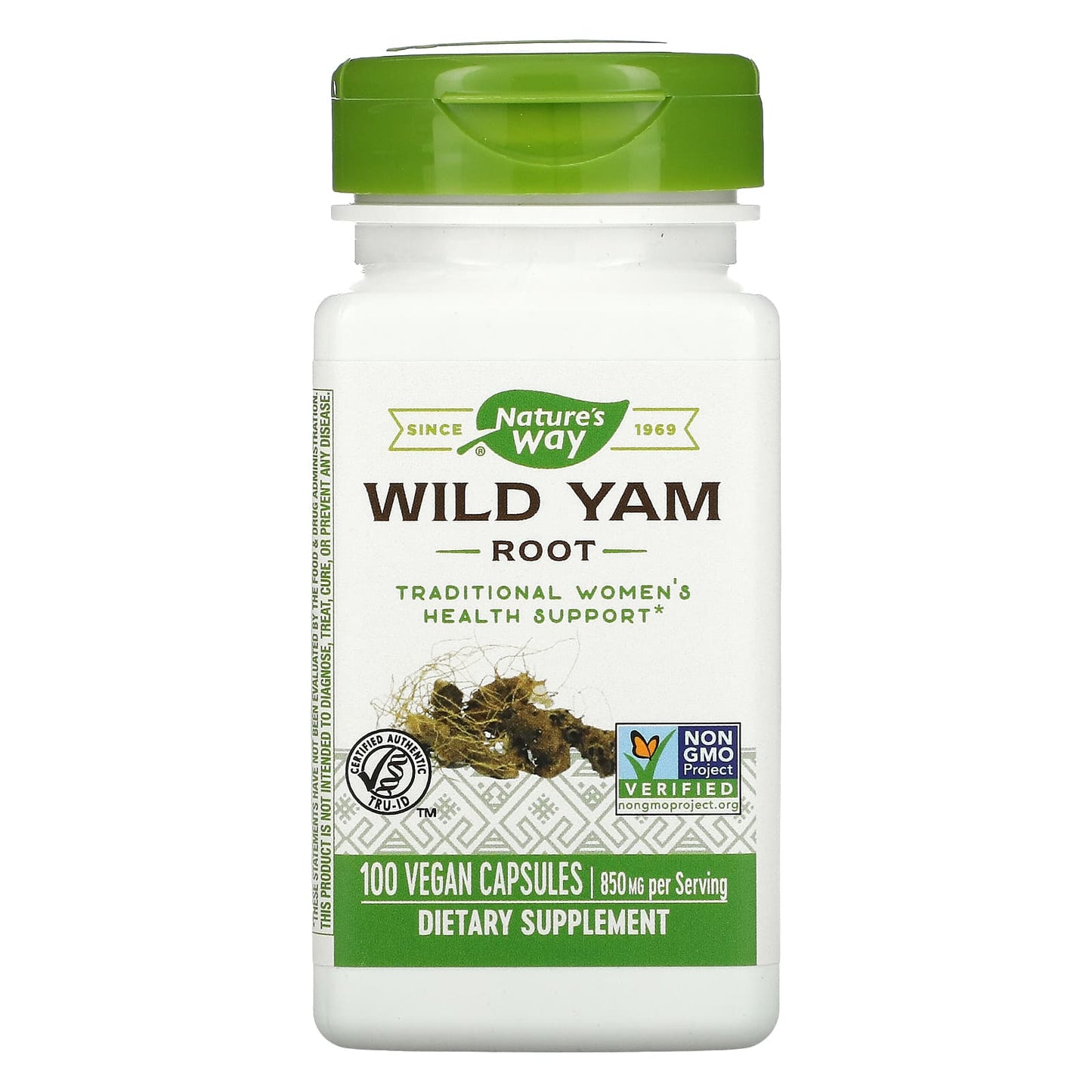 Nature's Way-Wild Yam Root-425 mg-100 Vegan Capsules
