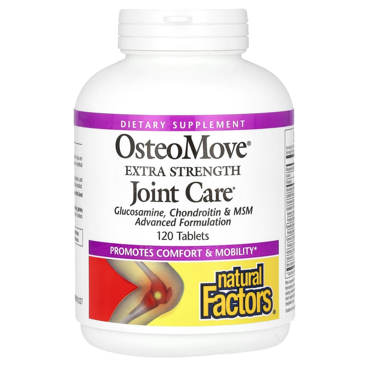 Natural Factors-OsteoMove-Extra Strength Joint Care-120 Tablets