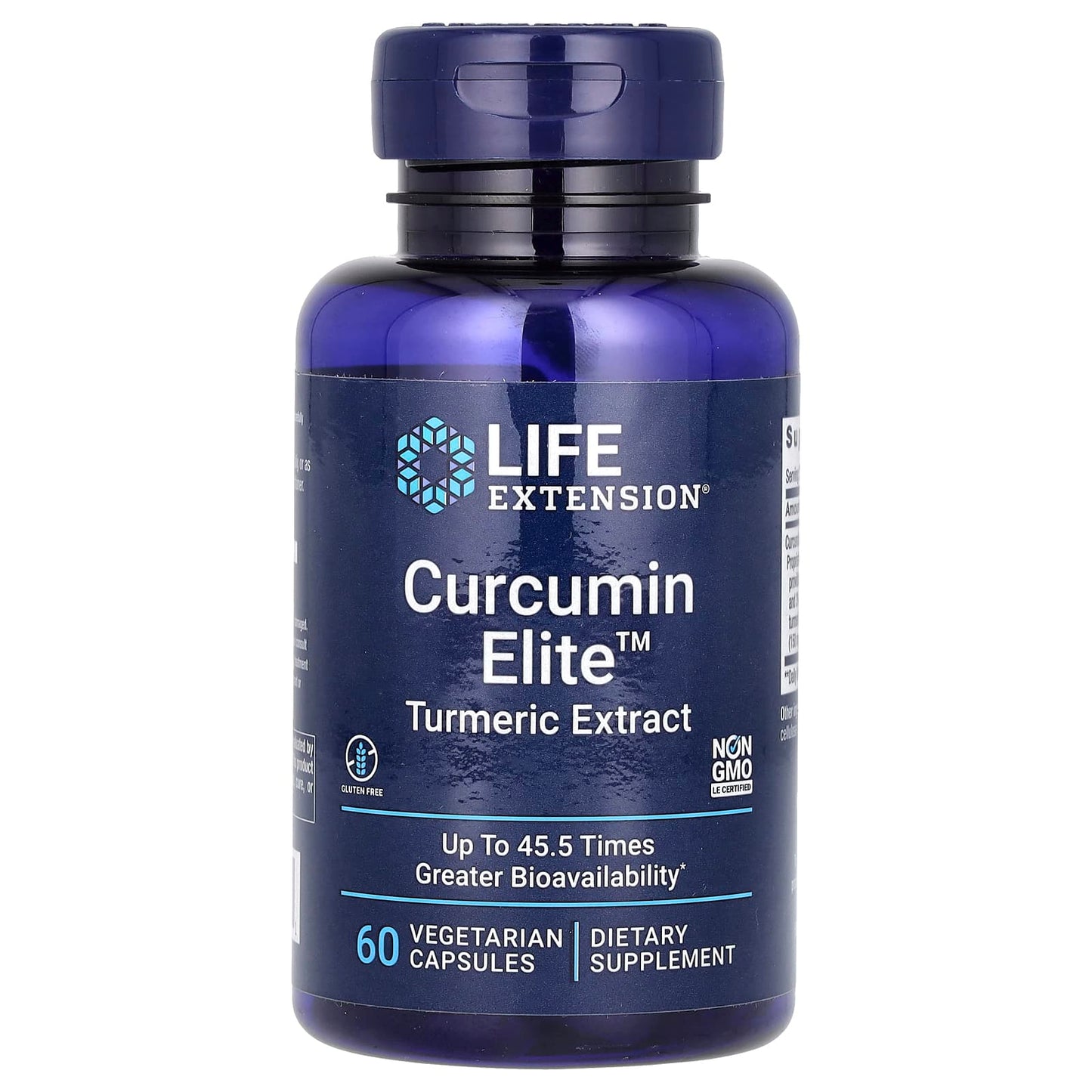 Life Extension-Curcumin Elite-Turmeric Extract-60 Vegetarian Capsules