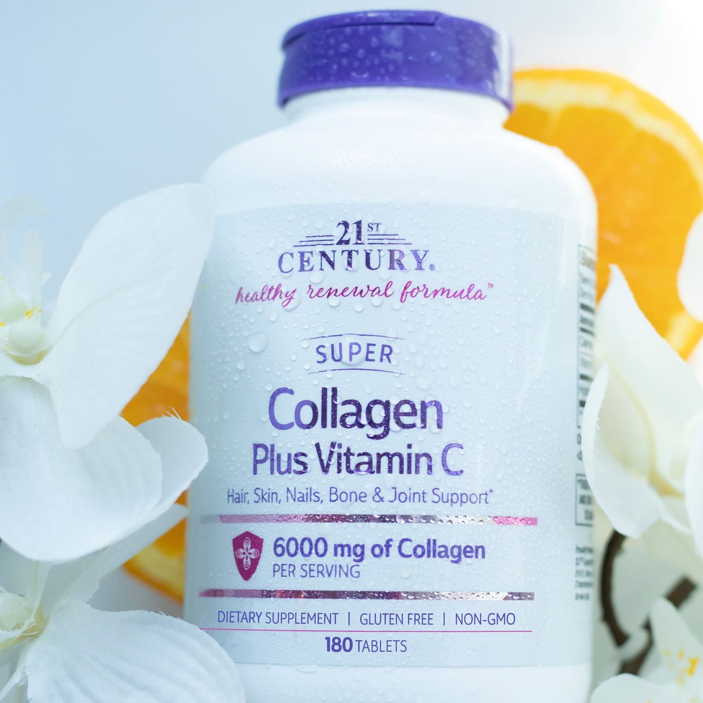 21st Century, Super Collagen Plus Vitamin C, 6,000 mg, 180 Tablets (1,000 mg per Tablet)