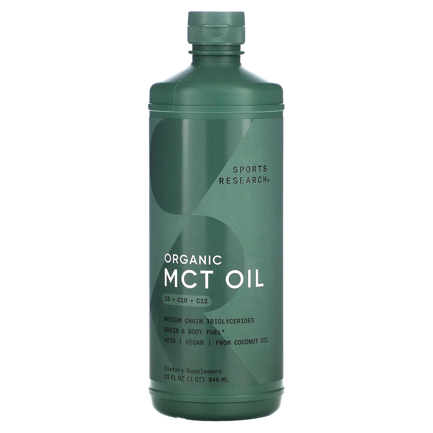 Sports Research-Organic MCT Oil-32 fl oz (946 ml)