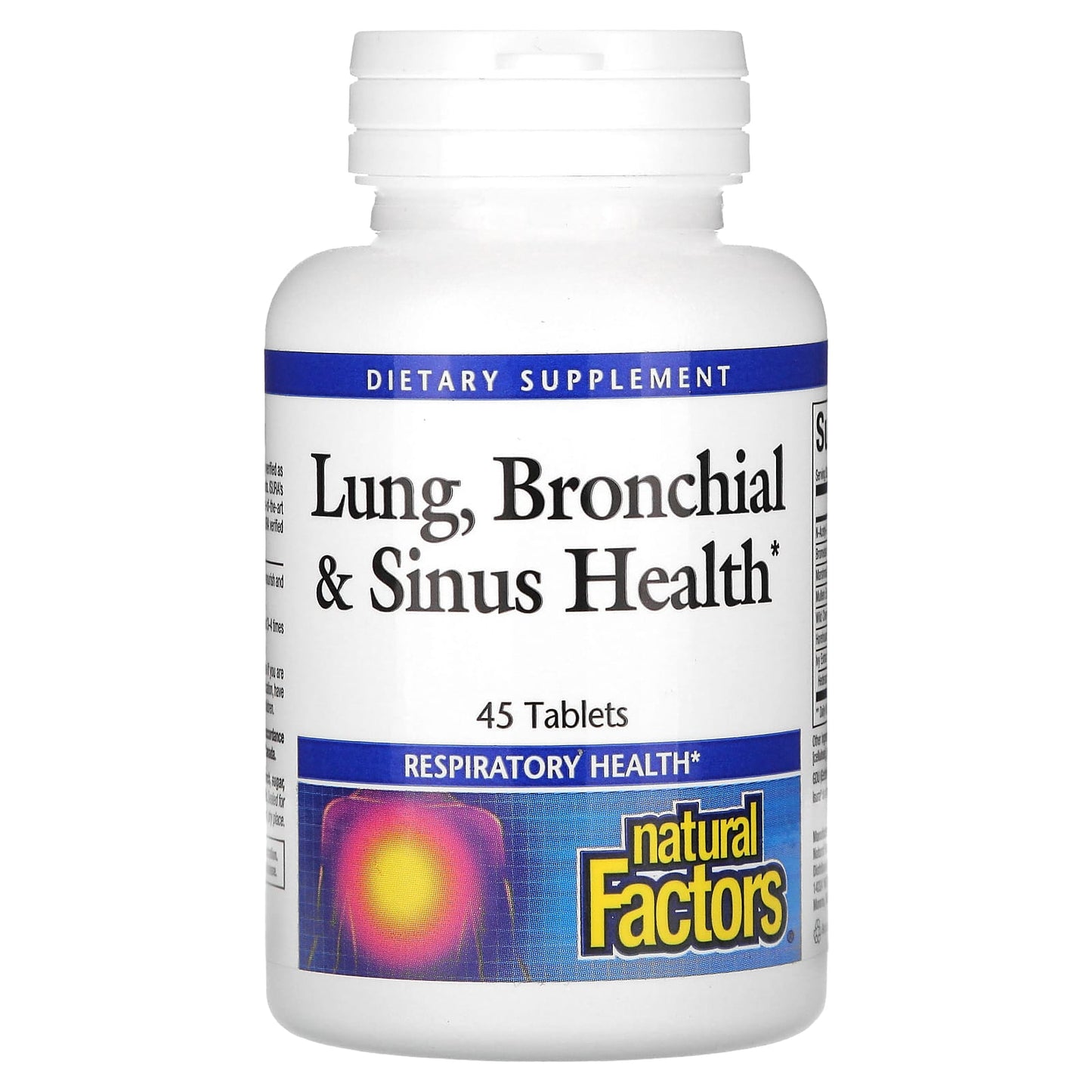 Natural Factors-Lung-Bronchial & Sinus Health-45 Tablets