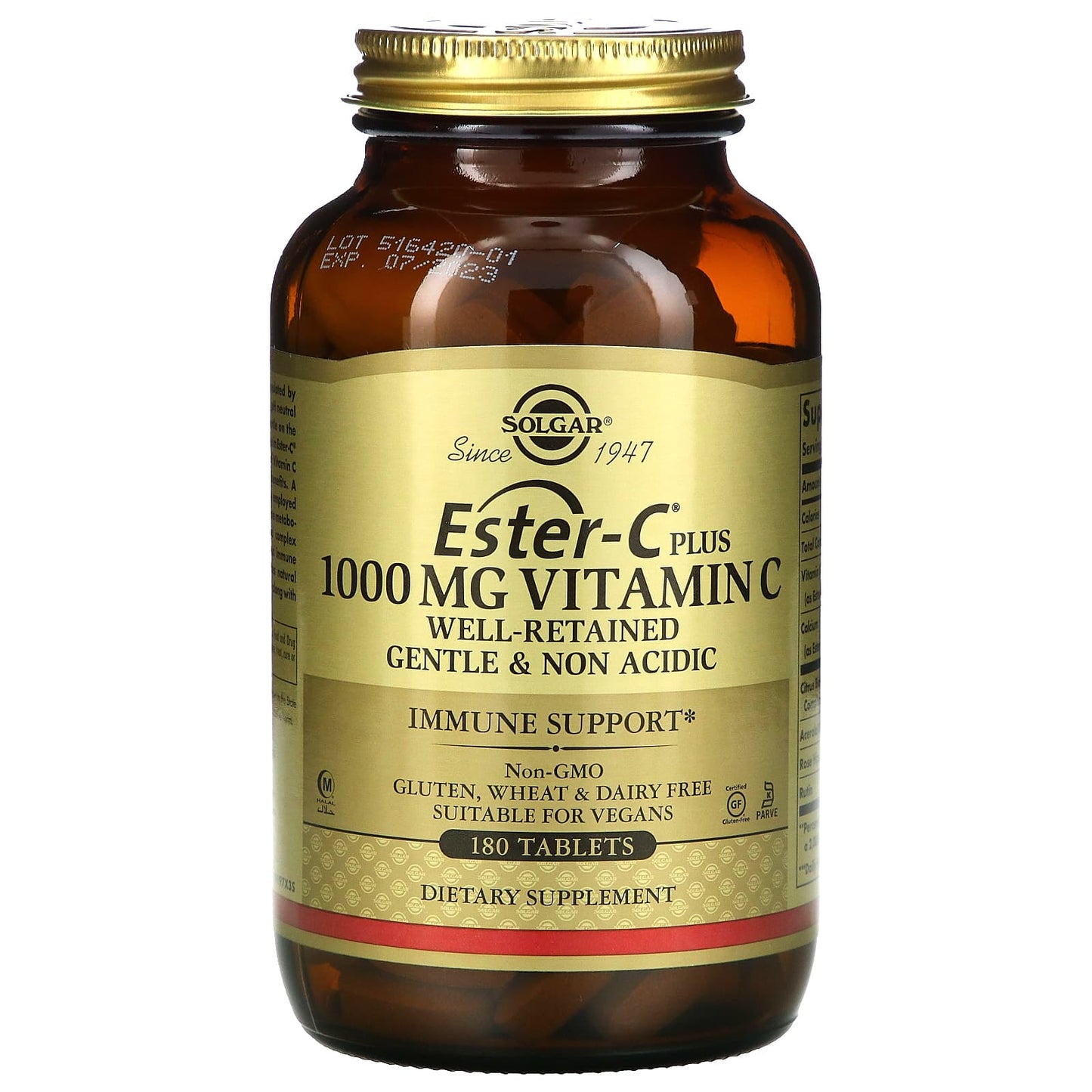 Solgar-Ester-C Plus-Vitamin C-1,000 mg-180 Tablets
