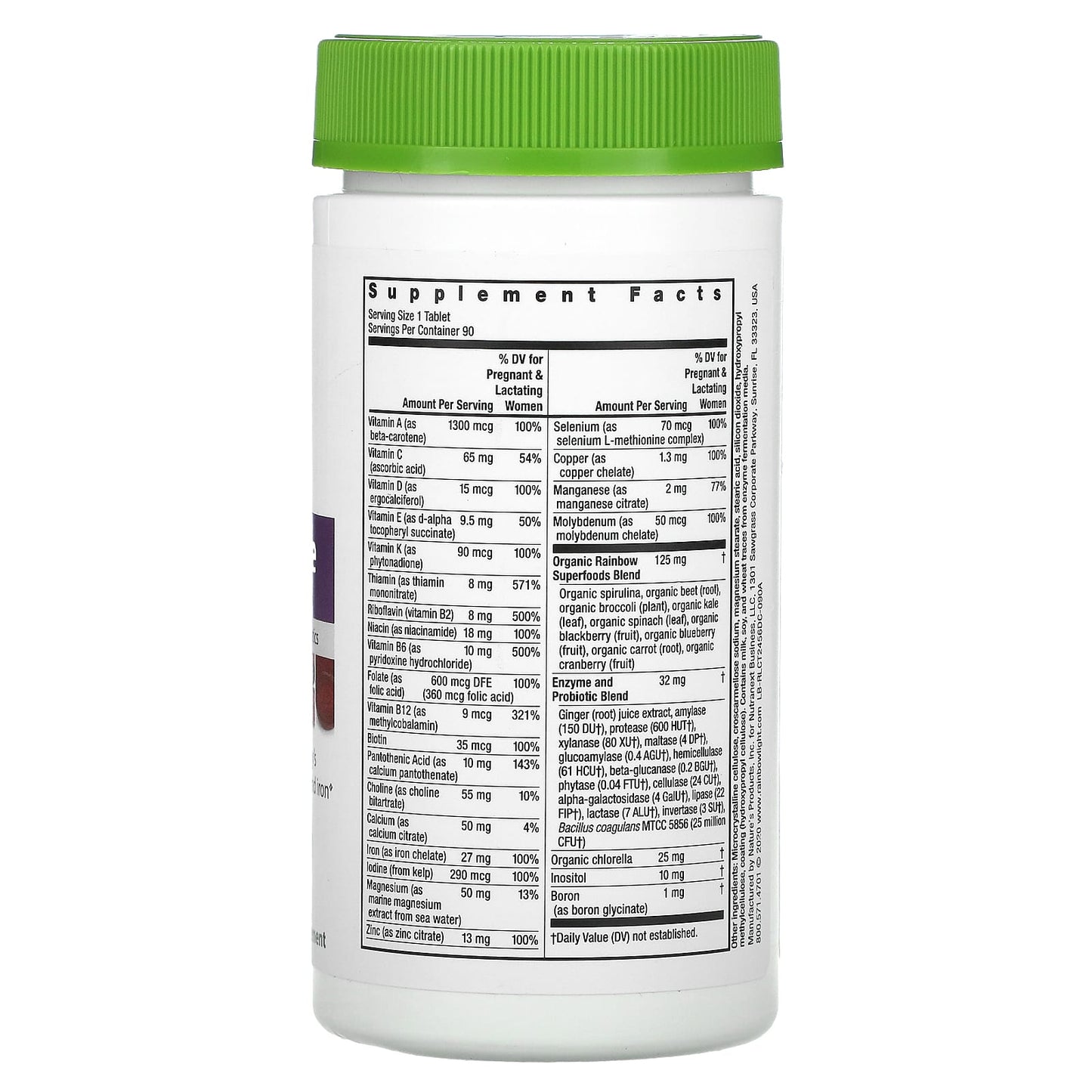 Rainbow Light, Prenatal One Multivitamin, 90 Tablets