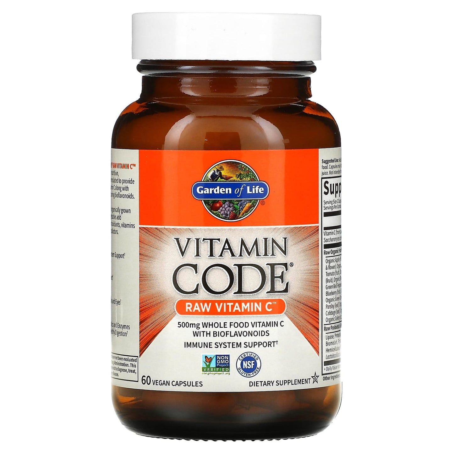 Garden of Life, Vitamin Code, RAW Vitamin C, 60 Vegan Capsules