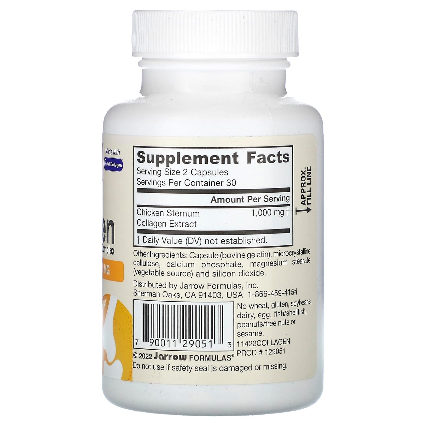 Jarrow Formulas, Type II Collagen Complex, 1,000 mg , 60 Capsules (500 mg per Capsule)