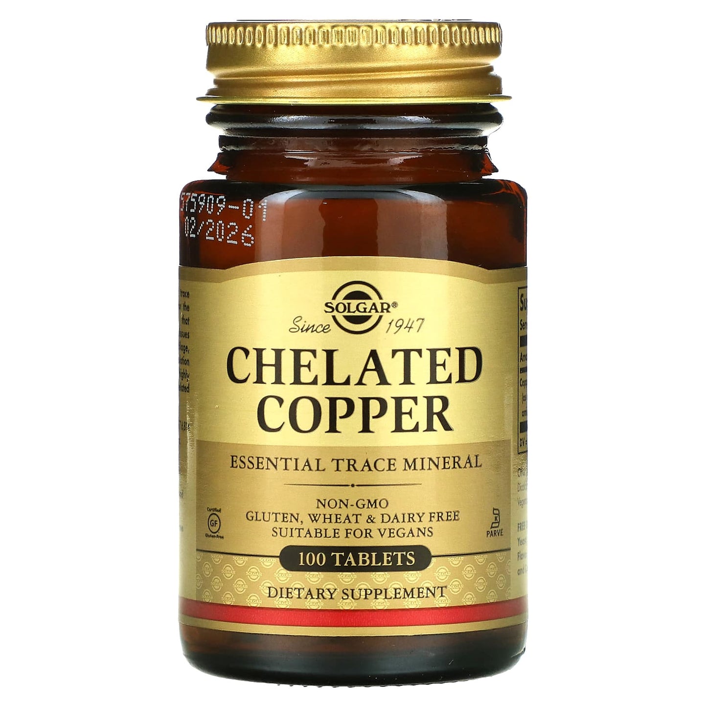 Solgar-Chelated Copper-100 Tablets