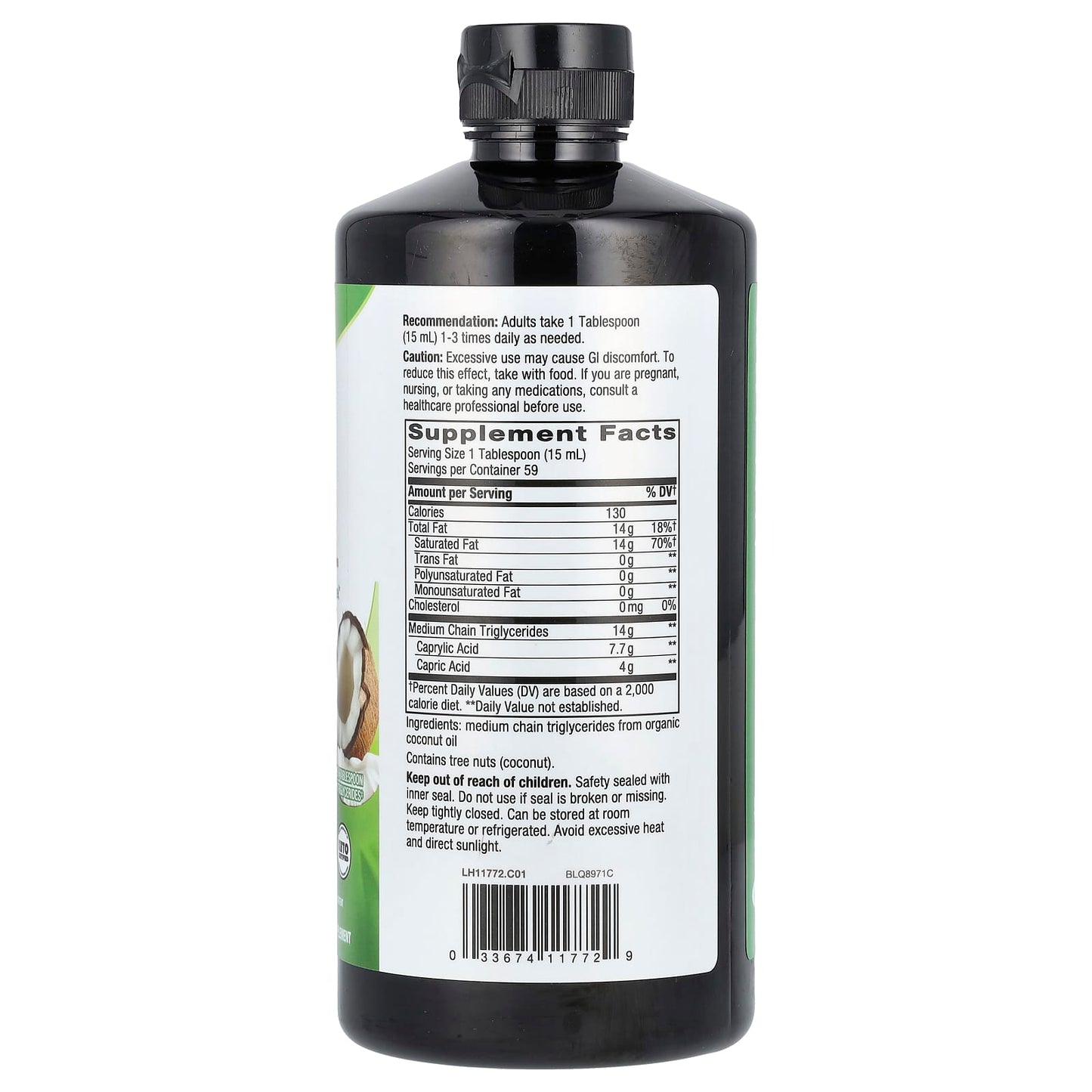 Nature's Way, Organic MCT Oil, 30 fl oz (887 ml)