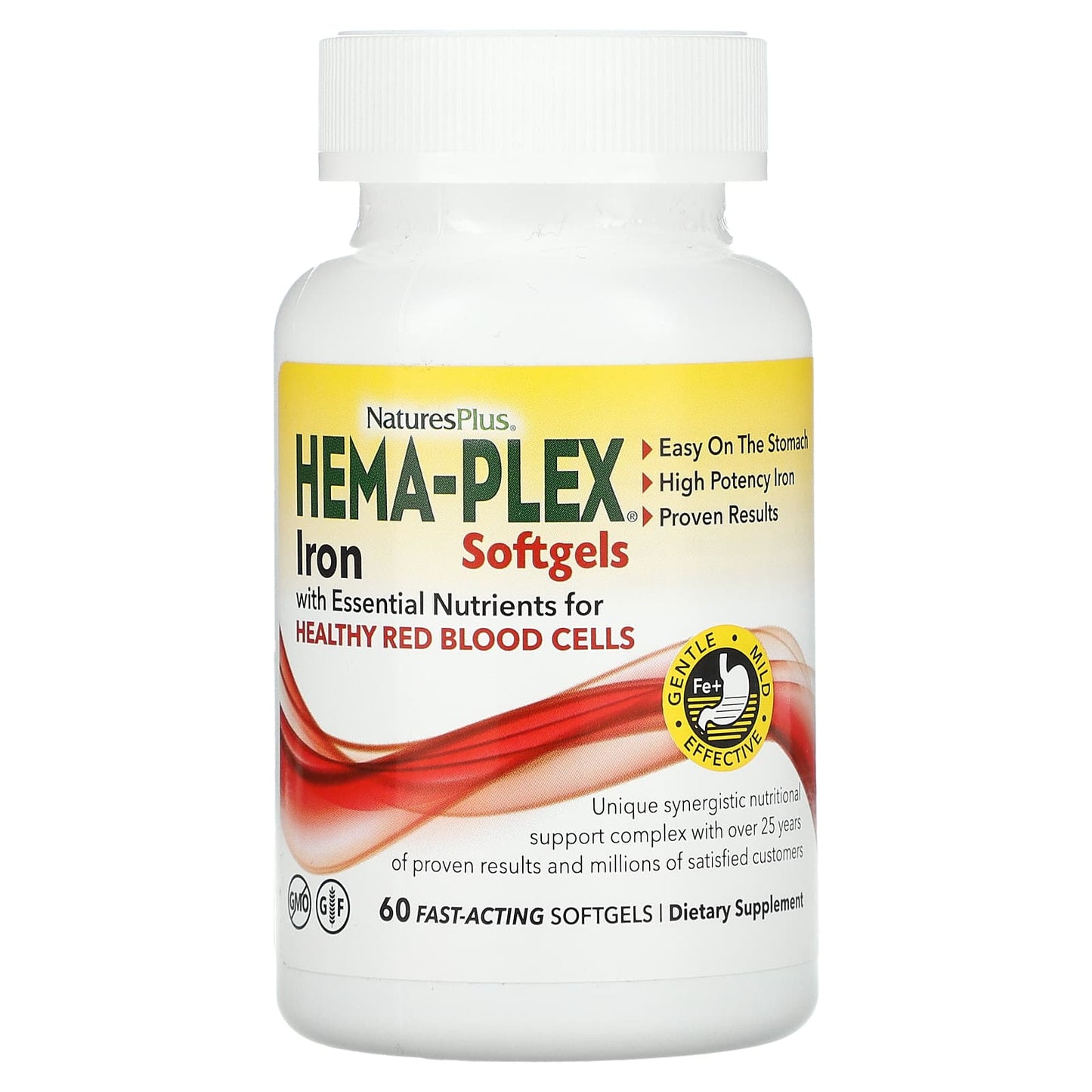 NaturesPlus-Hema-Plex-60 Fast-Acting Softgels