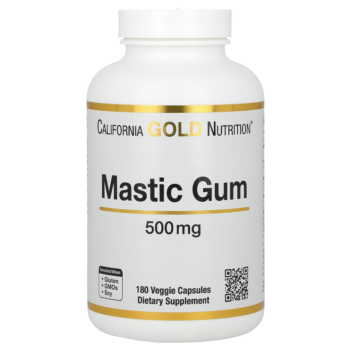 California Gold Nutrition-Mastic Gum-500 mg-180 Veggie Capsules