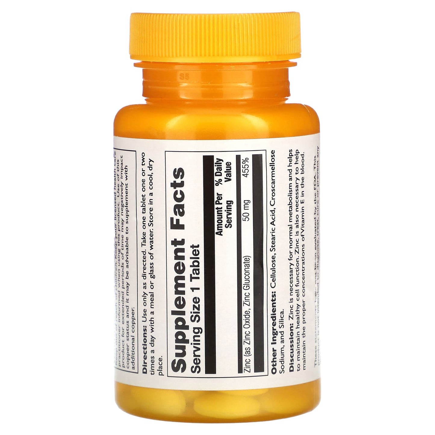 Thompson, Zinc, High Potency, 50 mg, 60 Tablets