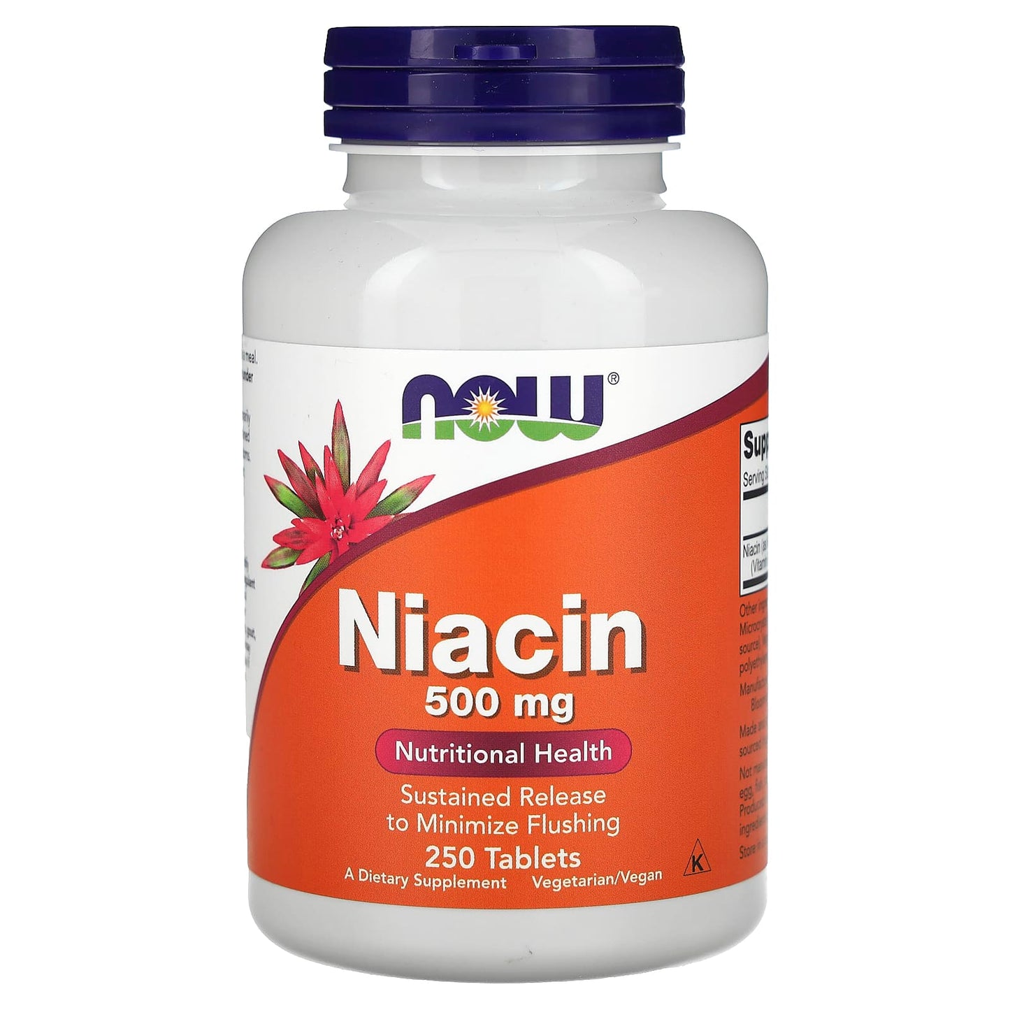 NOW Foods-Niacin-500 mg-250 Tablets