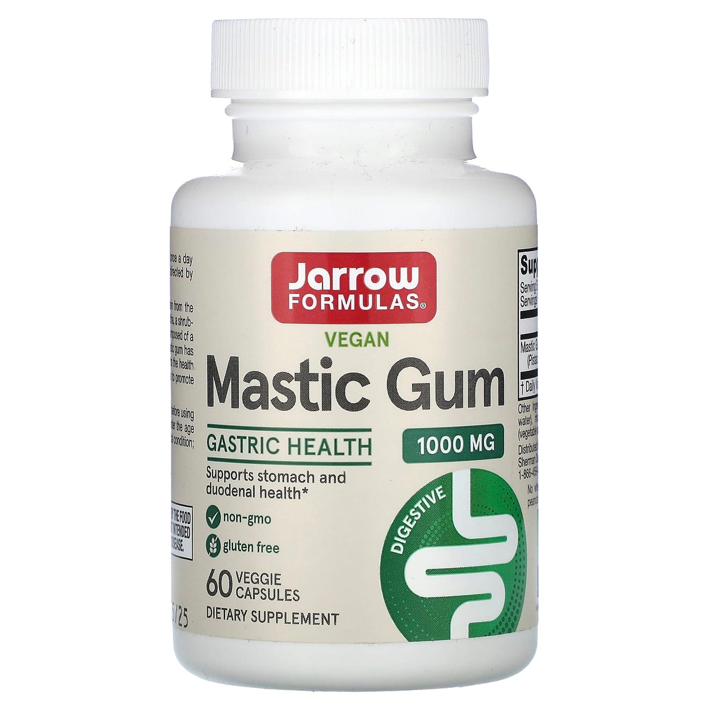 Jarrow Formulas-Mastic Gum-1,000 mg-60 Veggie Capsules (500 mg per Capsule)