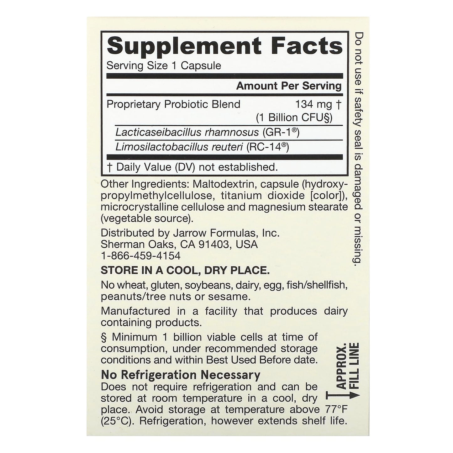 Jarrow Formulas, Fem Dophilus, 1 Billion CFU, 30 Veggie Capsules