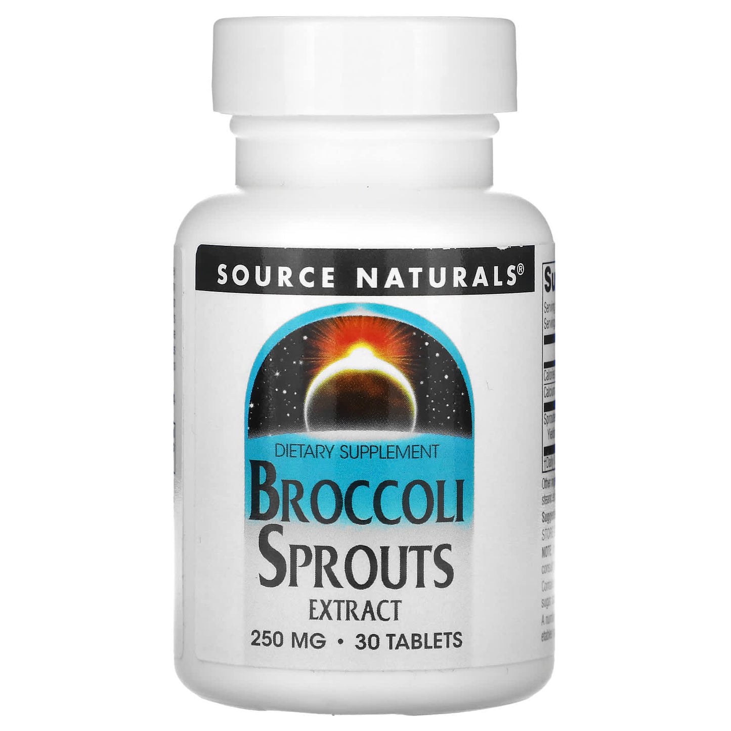 Source Naturals-Broccoli Sprouts Extract-500 mg-30 Tablets (250 mg per Tablet)