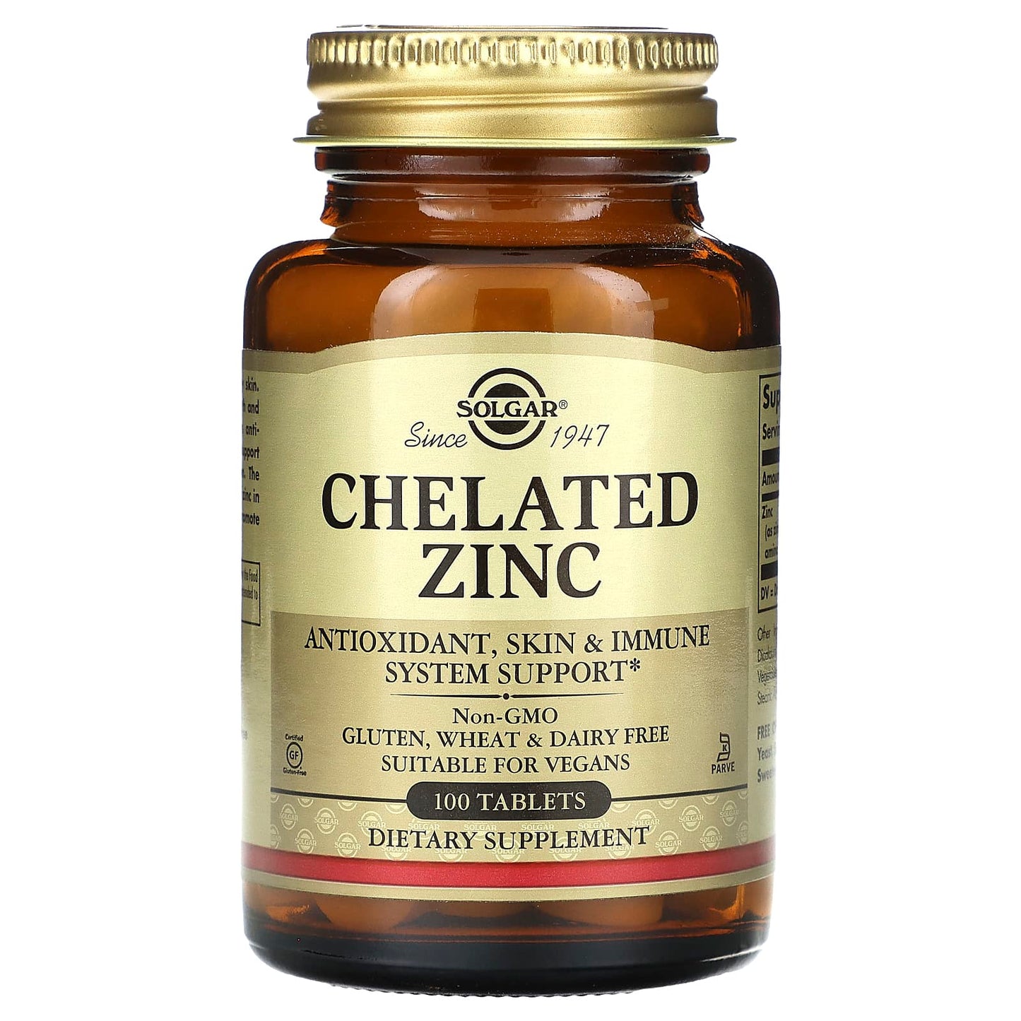 Solgar-Chelated Zinc -100 Tablets