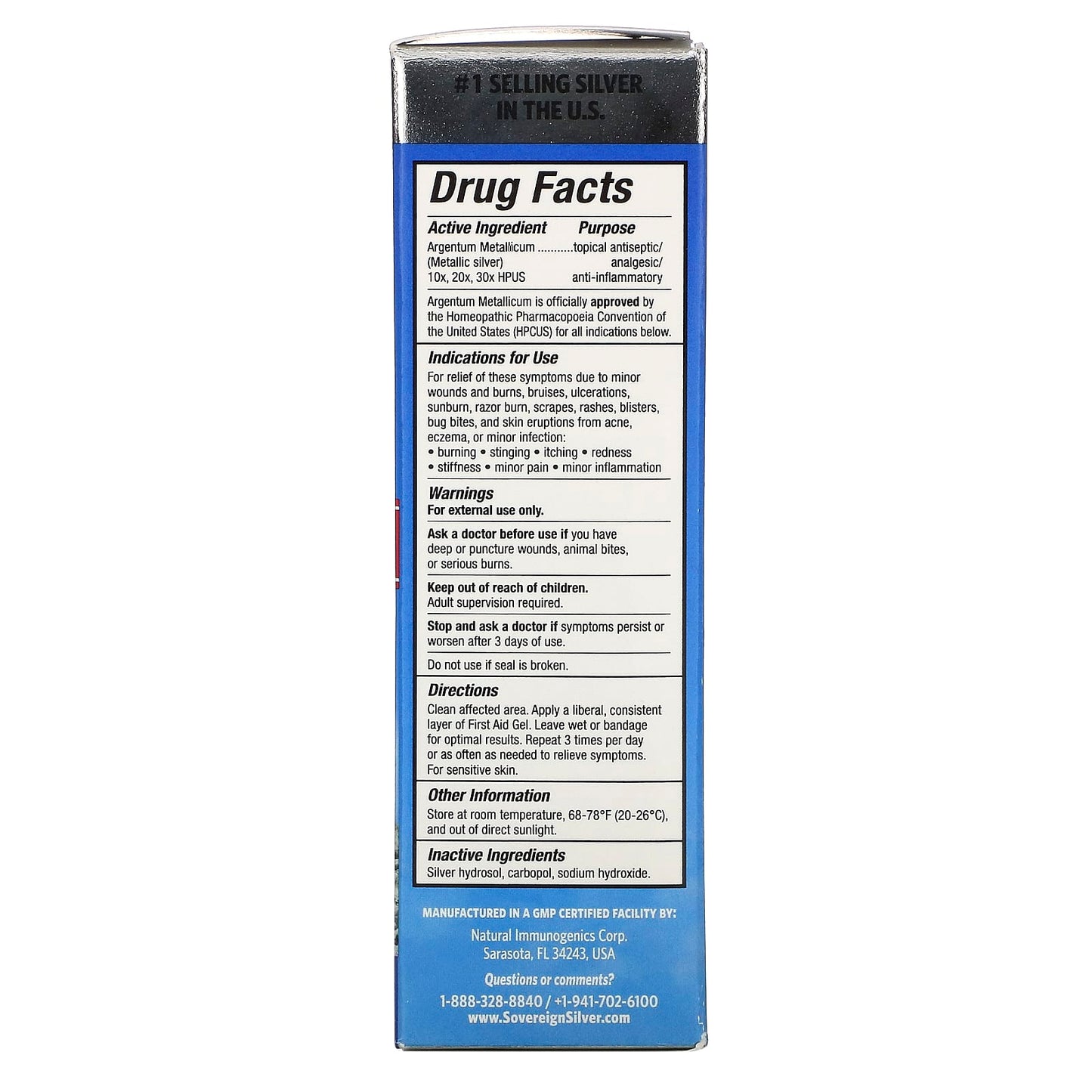 Sovereign Silver, First Aid Gel, 1 fl oz (29 ml)