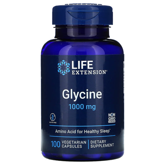 Life Extension-Glycine-1,000 mg-100 Vegetarian Capsules