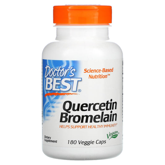 Doctor's Best-Quercetin Bromelain-180 Veggie Caps
