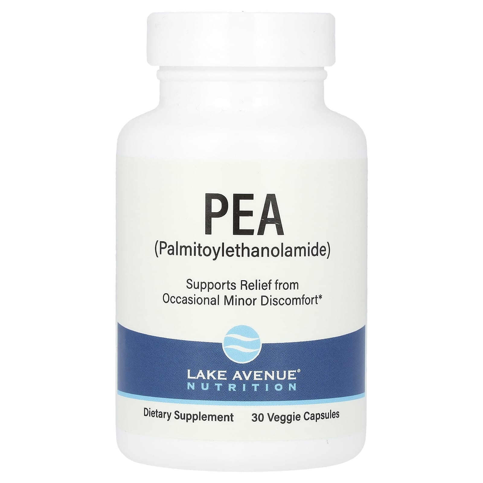 Lake Avenue Nutrition-PEA (Palmitoylethanolamide)-30 Veggie Capsules
