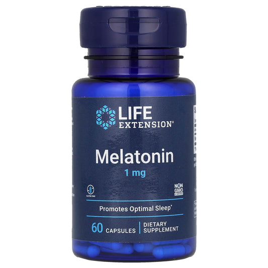Life Extension-Melatonin-1 mg-60 Capsules