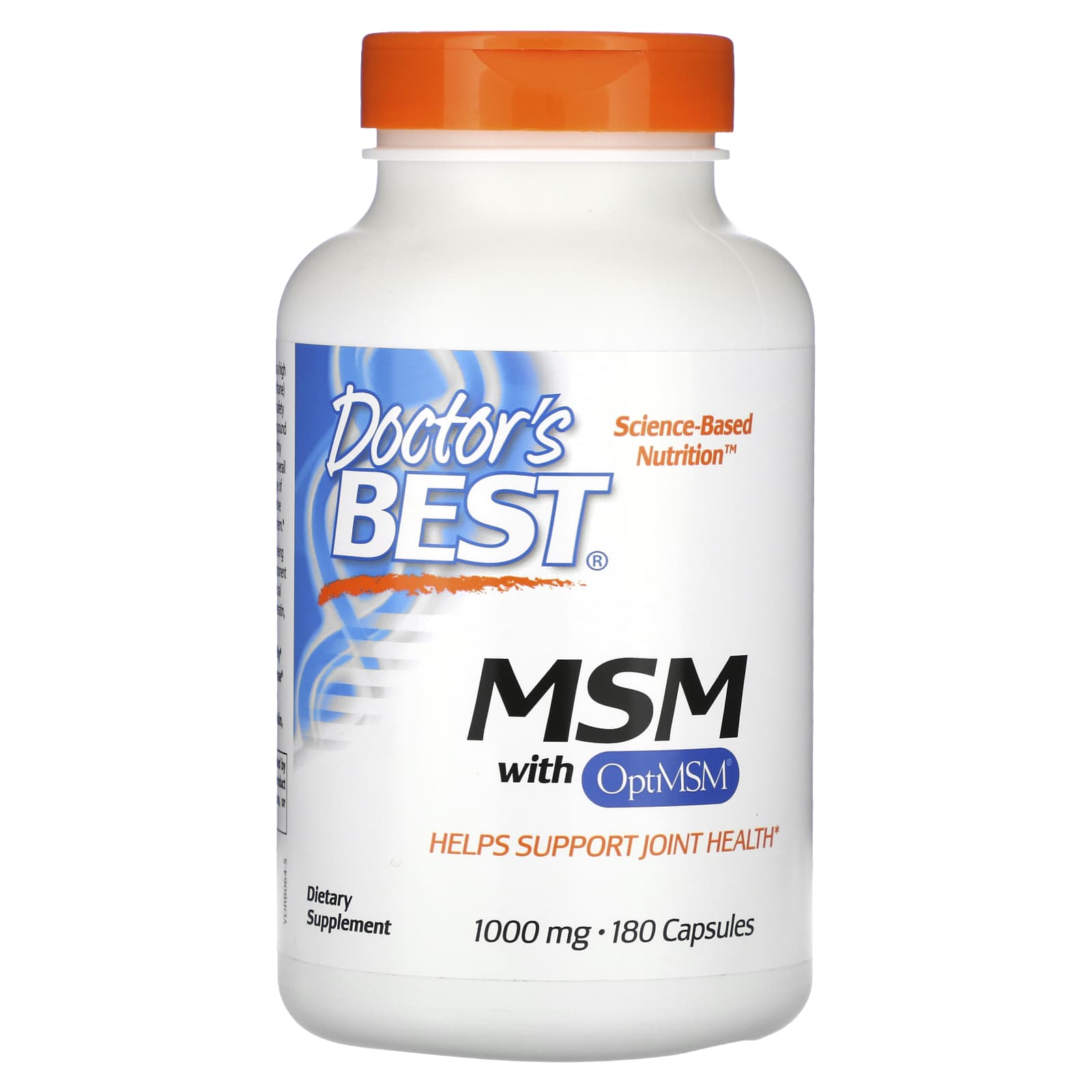 Doctor's Best-MSM with OptiMSM-1,000 mg-180 Capsules