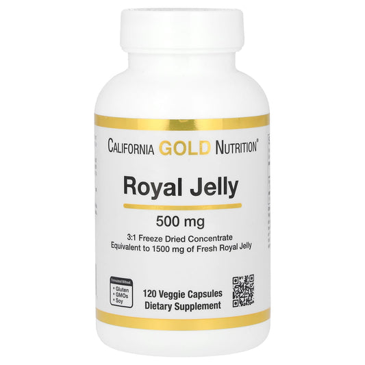 California Gold Nutrition-Royal Jelly-500 mg-120 Veggie Capsules