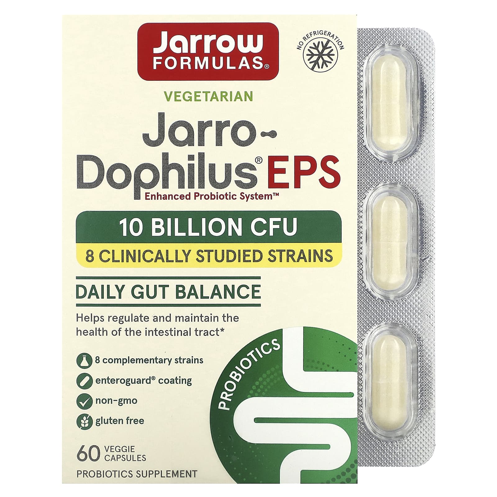 Jarrow Formulas-Jarro-Dophilus EPS-10 Billion CFU-60 Veggie Capsules