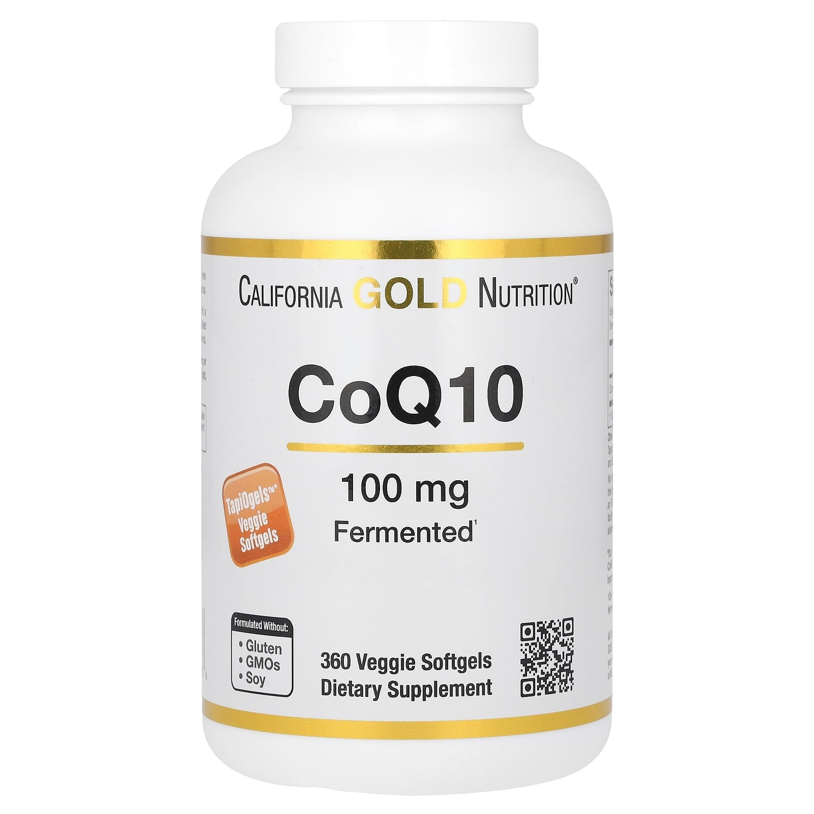 California Gold Nutrition-CoQ10-100 mg-360 Veggie Softgels