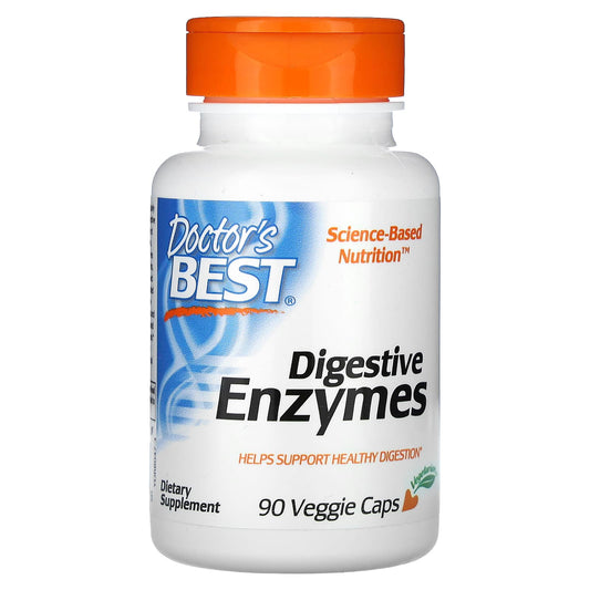 Doctor's Best-Digestive Enzymes-90 Veggie Caps