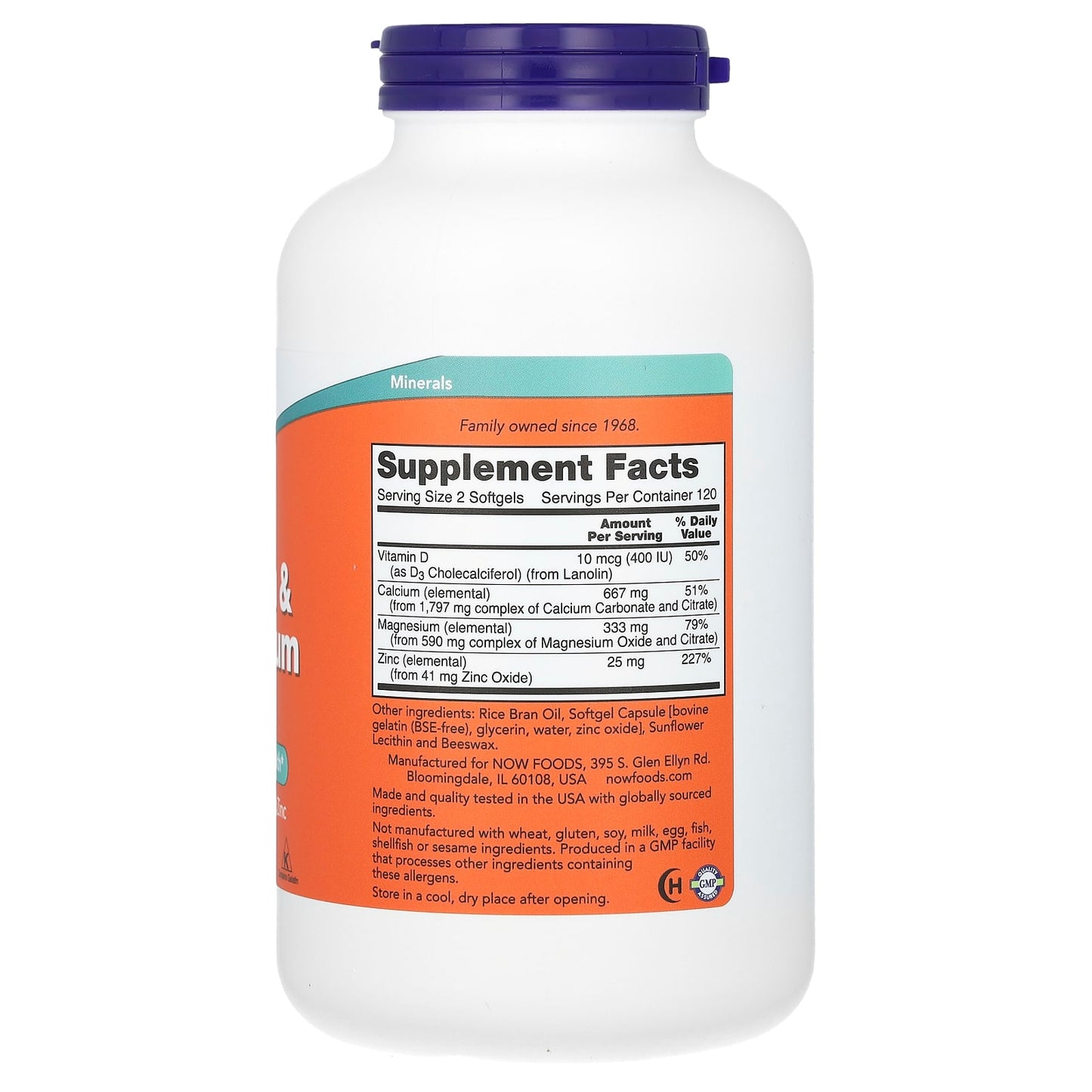 NOW Foods, Calcium & Magnesium, 240 Softgels