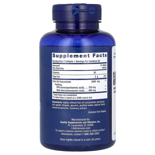 Life Extension, Mega EPA/DHA, 120 Softgels